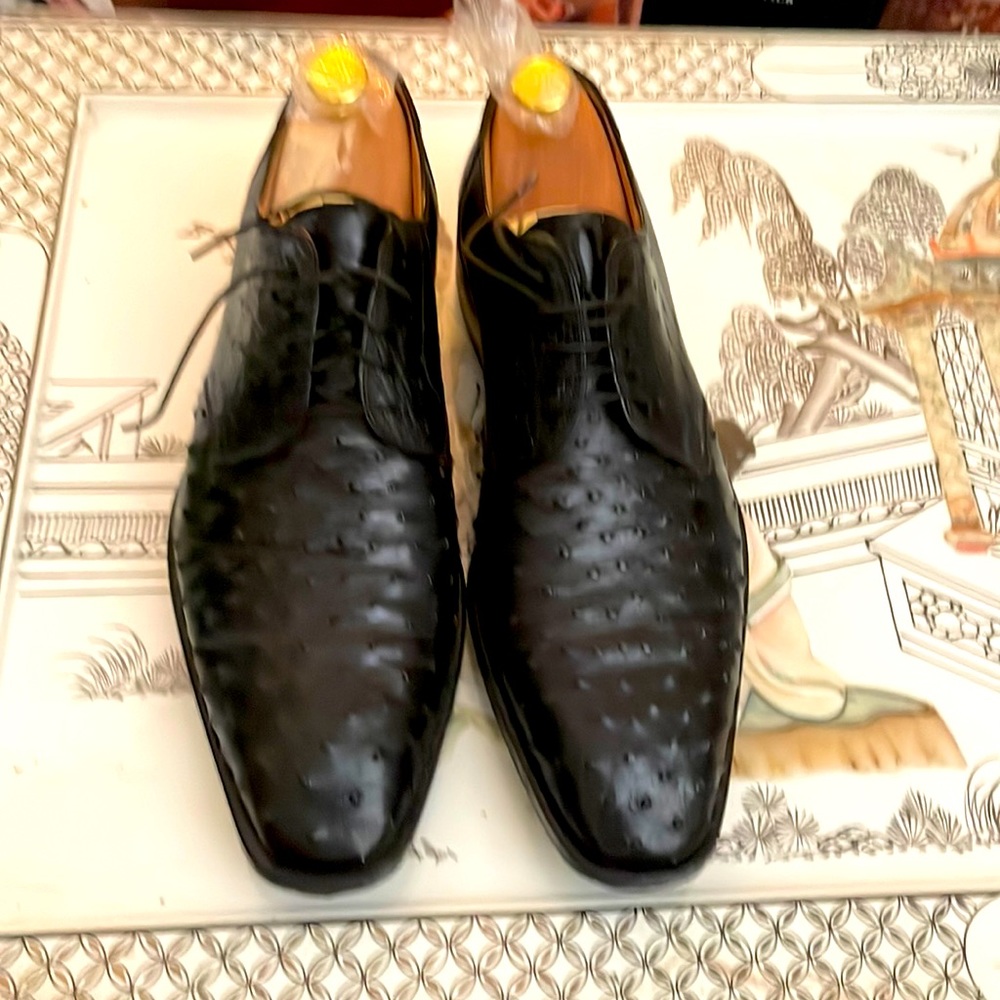 Handcrafted Italian Ostrich Skin shoes